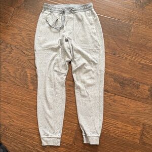 Lululemon Athletica Textured Light Gray Joggers